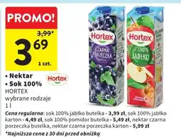 Intermarche Nektar / Sok 100% wybrane rodzaje oferta