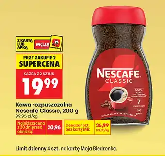Biedronka Kawa rozpuszczalna Nescafe oferta