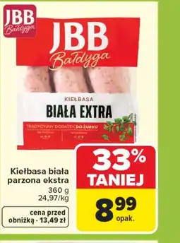 Carrefour Kiełbasa biała JBB oferta