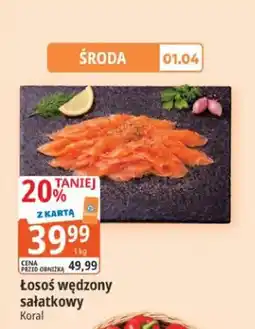 E.Leclerc Łosoś wędzony sałatkowy oferta