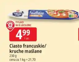 E.Leclerc Ciasto francuskie/kruche maślane oferta