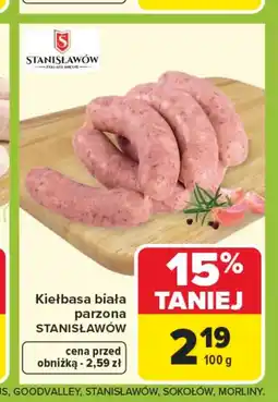 Carrefour Kiełbasa biała Stanisławów oferta