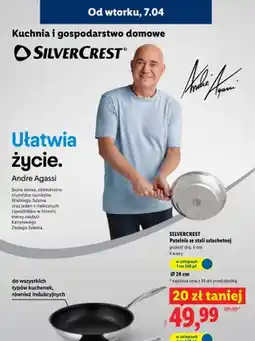 Lidl Patelnia ze stali szlachetnej 24 cm oferta