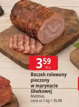 E.Leclerc Boczek rolowany pieczony w marynacie śliwkowej oferta