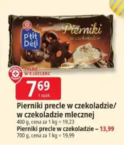 E.Leclerc Pierniki precie w czekoladzie/w czekoladzie mlecznej oferta
