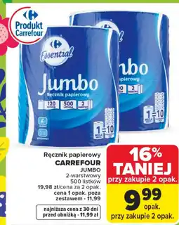 Carrefour Ręcznik papierowy Carrefour oferta