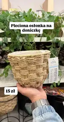 Pepco Pleciona osłonka na doniczkę oferta