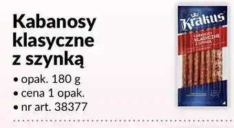 Makro Kabanosy klasyczne z szynką Krakus oferta