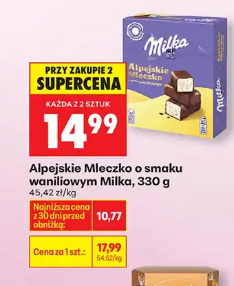 Biedronka Mleczko alpejskie Milka oferta