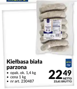 Makro Kiełbasa biała parzona METRO Chef oferta