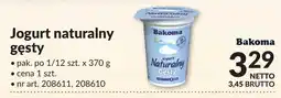 Makro Jogurt naturalny gęsty Bakoma oferta