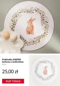 Homla Podkładka SHEPER korkowa z króliczkiem oferta