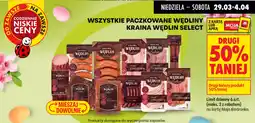 Biedronka Paczkowane wędliny kraina wędlin select oferta