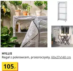 IKEA HYLLIS Regał z pokrowcem, przezroczysty, 60x27x140 cm oferta