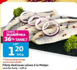Auchan Filety śledziowe solone à la Matjas oferta
