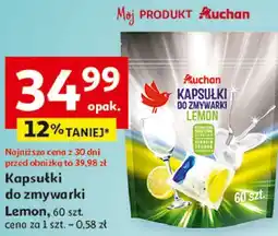 Auchan Kapsułki do zmywarki Lemon oferta