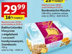 Auchan Babka Colomba klasyczna z migdałami i owocami kandyzowanymi oferta