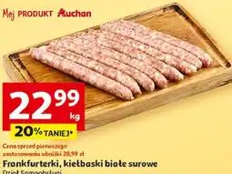 Auchan Frankfurterki, kiełbaski białe surowe oferta