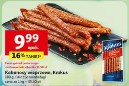 Auchan Kabanosy wieprzowe oferta