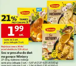 Auchan Sos w proszku do dań na gorąco Winiary oferta