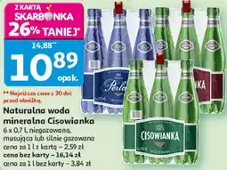 Auchan Naturalna woda mineralna Cisowianka oferta