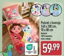 ALDI Komplet pościeli koci domek gabi 140 x 200 cm + 70 80 oferta