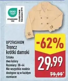 ALDI Trencz krótki 38-44 Up2Fashion oferta