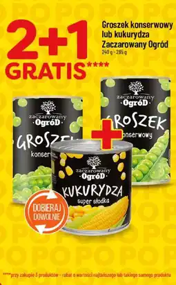 Polomarket Groszek konserwowy lub kukurydza Zaczarowany Ogród oferta