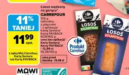 Carrefour Łosoś atlantycki wędzony na zimno Carrefour Classic oferta