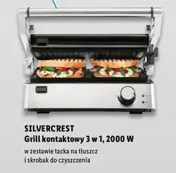 Lidl Grill kontaktowy 2000 w Silvercrest oferta