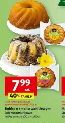 Auchan Babka o smaku waniliowym lub marmurowa oferta