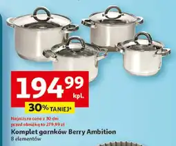 Auchan Komplet garnków Berry Ambition oferta