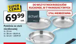 Auchan Patelnia ze stali nierdzewnej oferta