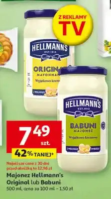 Auchan Majonez Original lub Babuni oferta