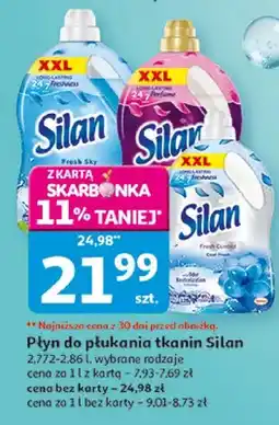 Auchan Płyn do płukania tkanin Silan oferta