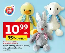 Auchan Wielkanocny pluszak: królik, owieczka lub kaczka oferta