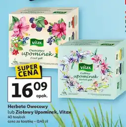 Auchan Herbata Owocowy lub Ziołowy Upominek, Vitax oferta