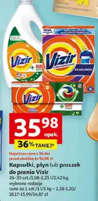 Auchan Kapsułki, płyn lub proszek do prania Vizir oferta
