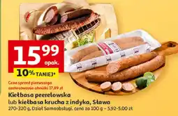 Auchan Kiełbasa pechowska lub kiełbasa krucha z indyka oferta