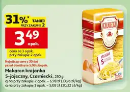Auchan Makaron krajanka 5-jajeczny lub Czarniecki oferta