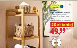 Lidl Regał łazienkowy z bambusa oferta