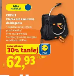 Lidl Plecak lub kamizelka do biegania oferta