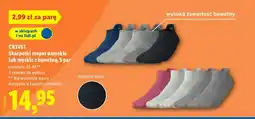 Lidl Skarpetki stopki damskie / męskie z bawełną, 5 par oferta