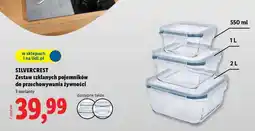 Lidl SILVERCREST Zestaw szklanych pojemników do przechowywania żywności oferta