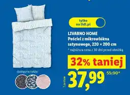 Lidl LIVARNO HOME Pościel z mikrowłókna satynowego, 220 × 200 cm oferta