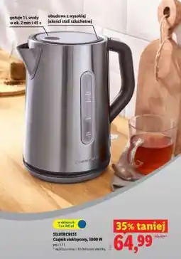 Lidl SILVERCREST Czajnik elektryczny, 3000 W oferta