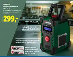 Lidl PARKSIDE Akumulatorowe radio, 20 V, 12 V oferta