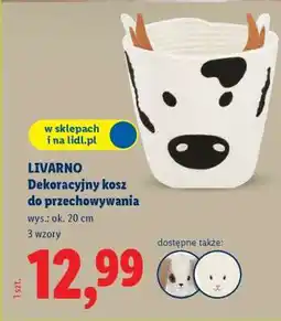 Lidl LIVARNO Dekoracyjny kosz do przechowywania oferta