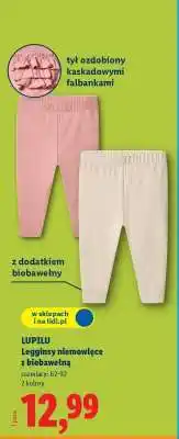 Lidl LUPILU Legginsy niemowlęce z biobawełną oferta