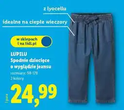 Lidl LUPILU Spodnie dziecięce o wyglądzie jeansu oferta
